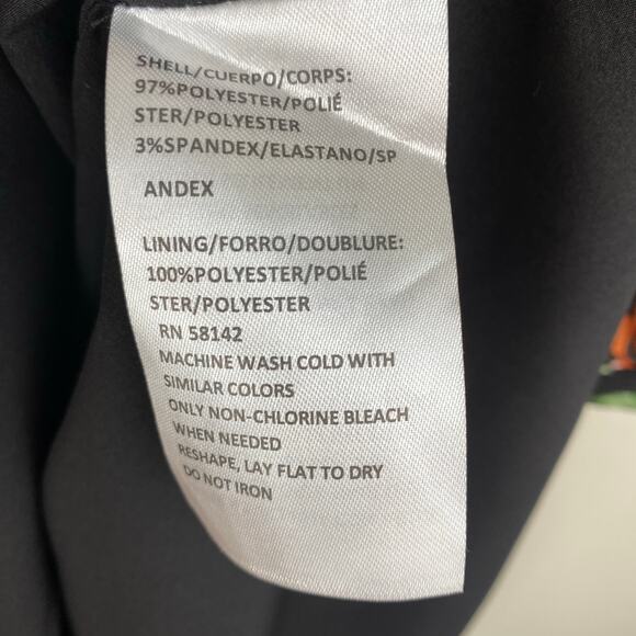 Maggy London Kiri Black Floral Long Sleeve Midi Dress Size 12 - Picture 11 of 13